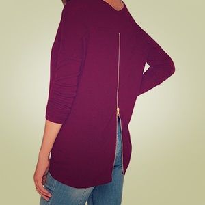Zip Back Long Sleeve Shirt